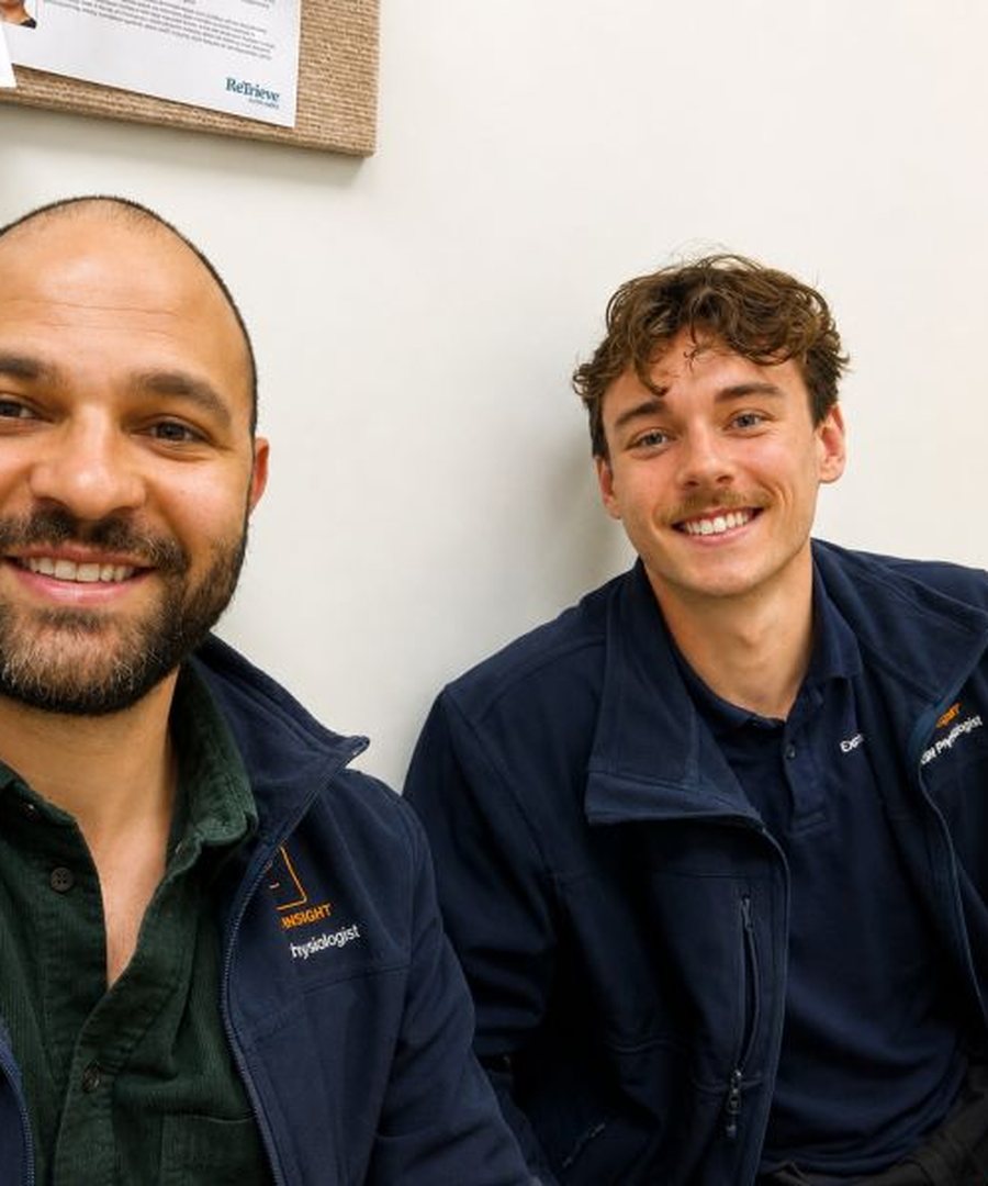 Zak Kharoofa and Jordan, accredited exercise physiologists at Rehab Insight